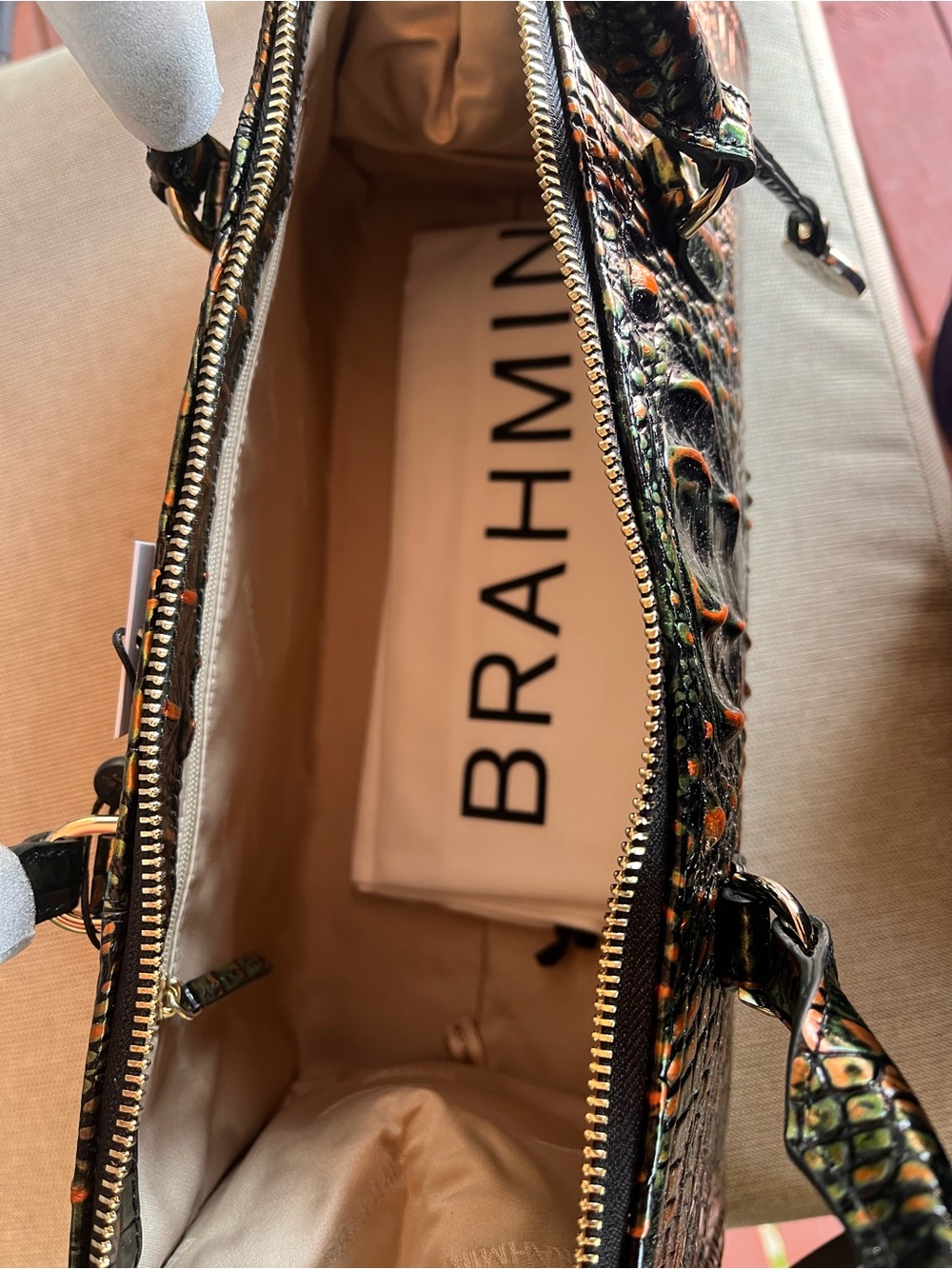 NWT BRAHMIN SOPHIA in SAMBA Melbourne Satchel - Picture 11 of 17
